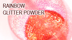 rainbow gliter powder